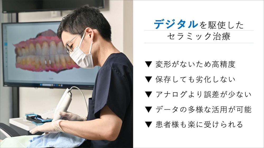 デジタル型取りで快適な治療